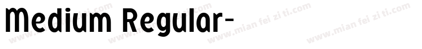 Medium Regular字体转换